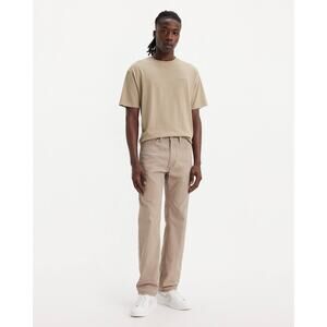 Levi's Men's 505 Regular Fit Khaki 100% Cotton Straight Leg Jeans - Size‎ 38